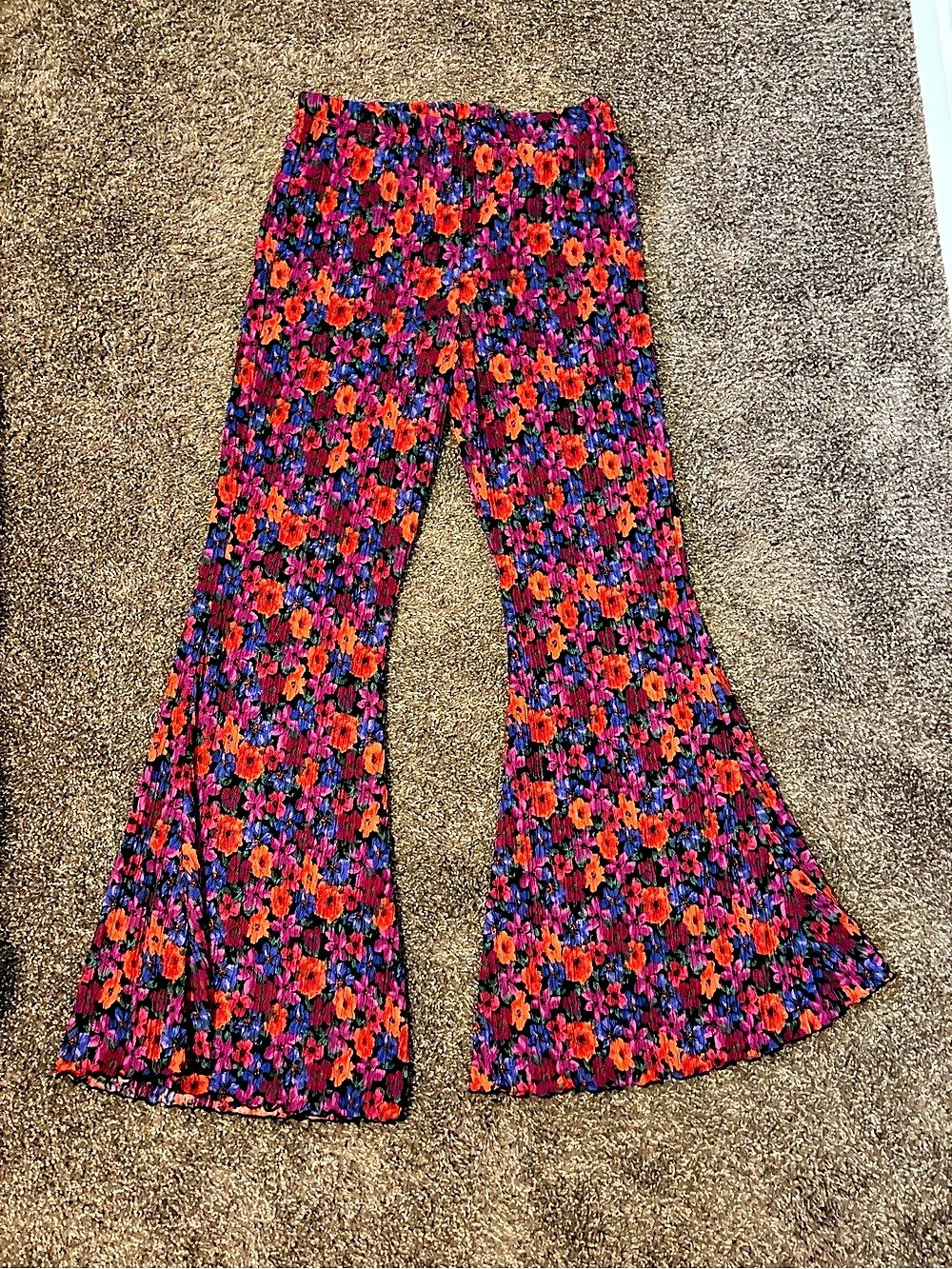 Wild Fable Pull-On Flare Pant Purple & Orange